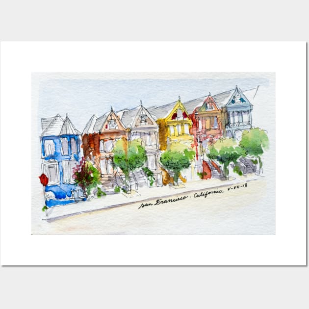 The Painted Ladies Wall Art by ElSketchero